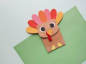Thanksgiving Turkey Puppet - Big Family Blessings