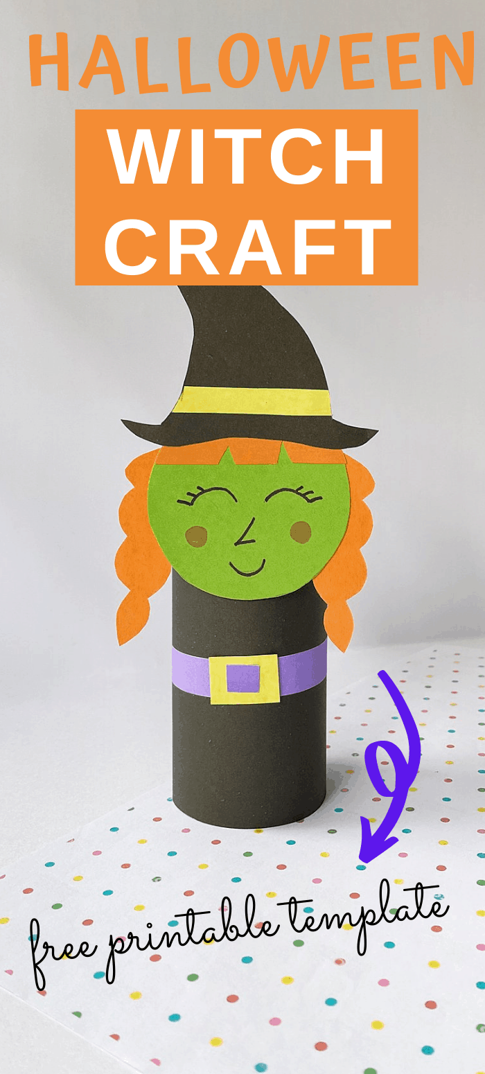 Witch Halloween Toilet Paper Roll Craft - Big Family Blessings