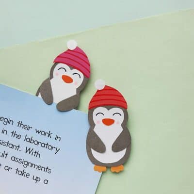 DIY Penguin Bookmark Craft