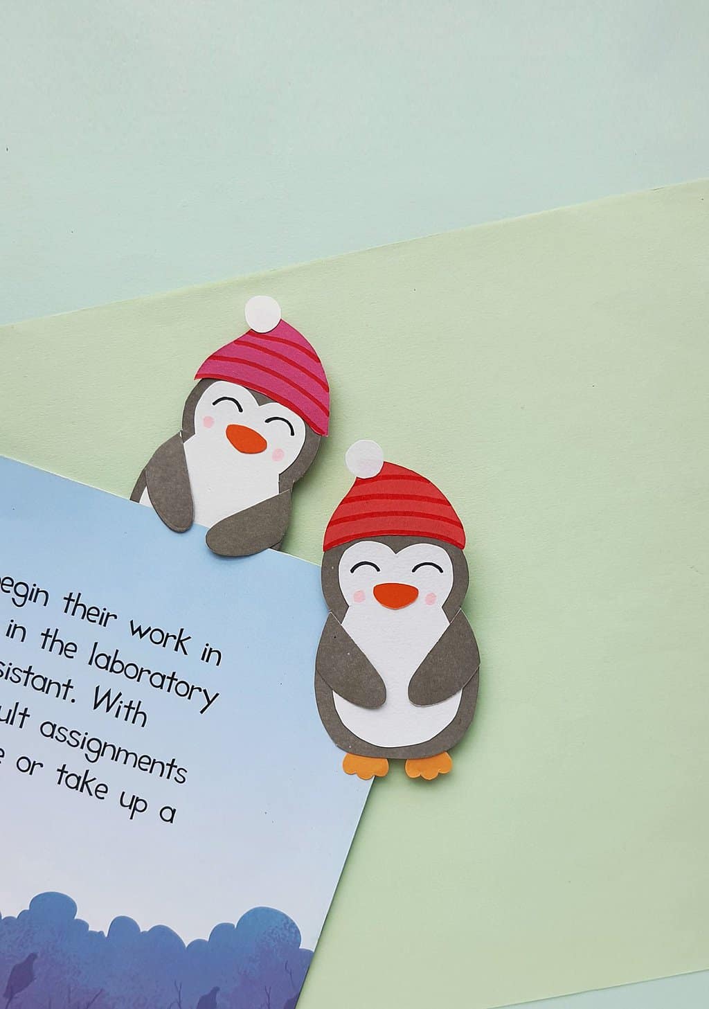 DIY Penguin Bookmark Craft
