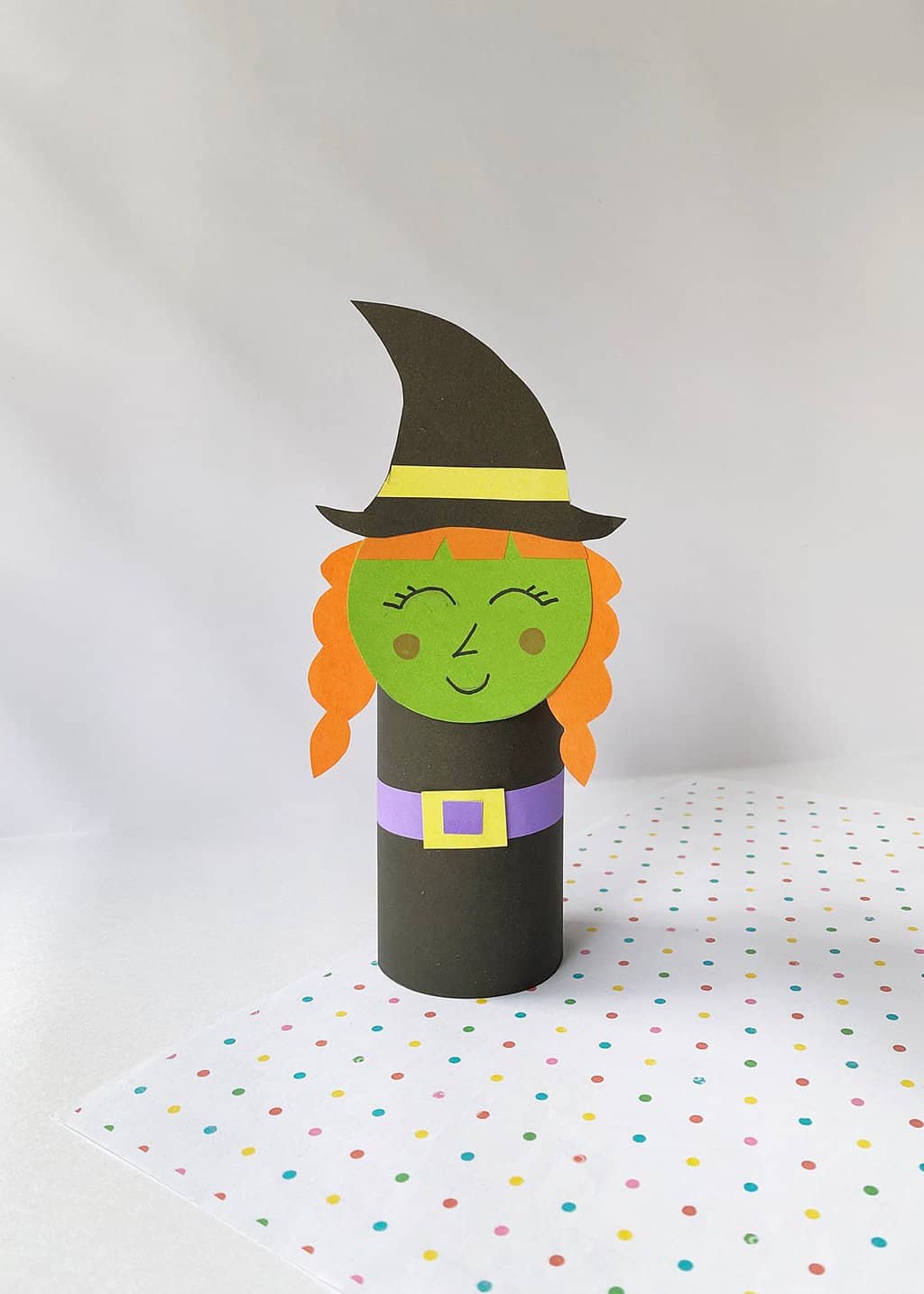 Witch Halloween Toilet Paper Roll Craft