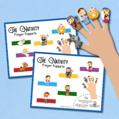 Printable Nativity Finger Puppets