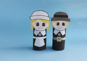 Toilet Paper Roll Pilgrim Craft - Big Family Blessings