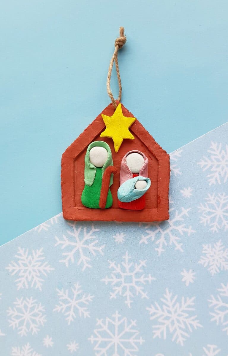 Clay Nativity Ornament Craft