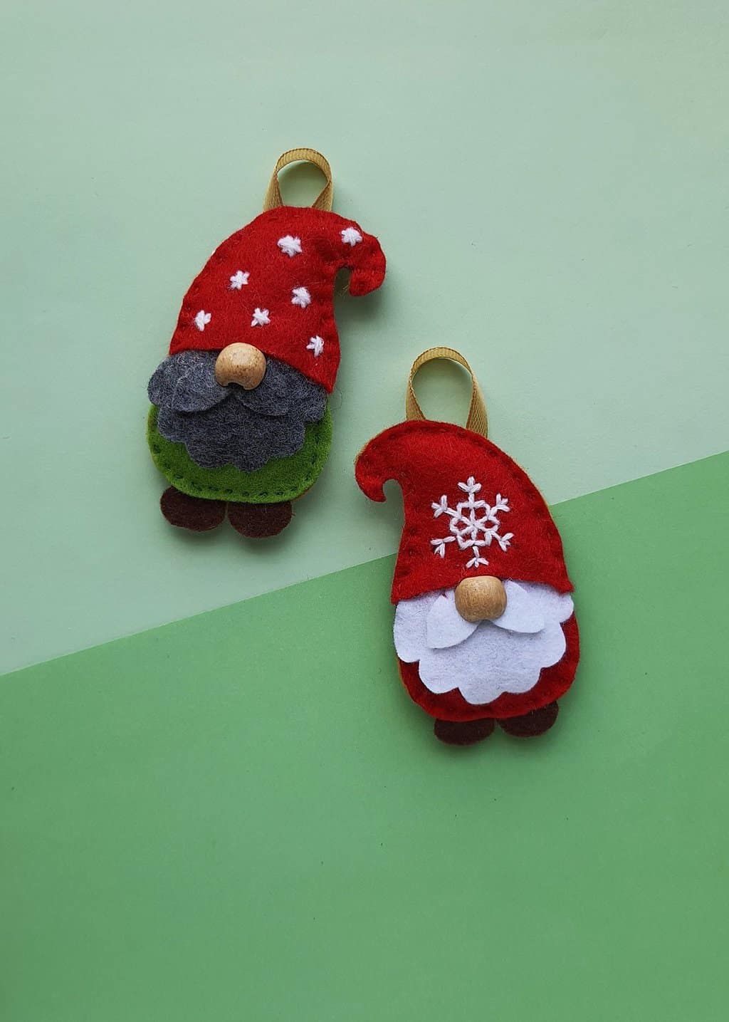 Felt Christmas Gnome Ornament Craft