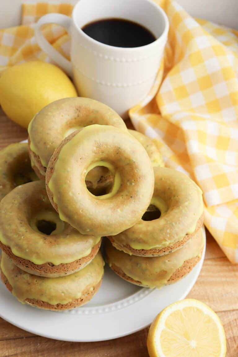 Simply Amazing Glazed Lemon Poppyseed Donuts