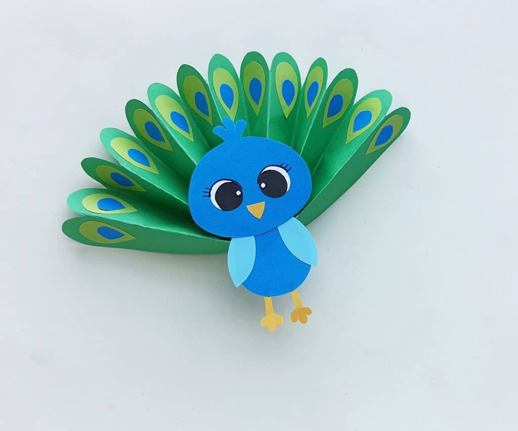 how to make a paper peacock craft