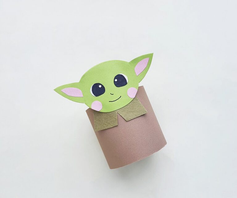toilet paper roll grogu craft