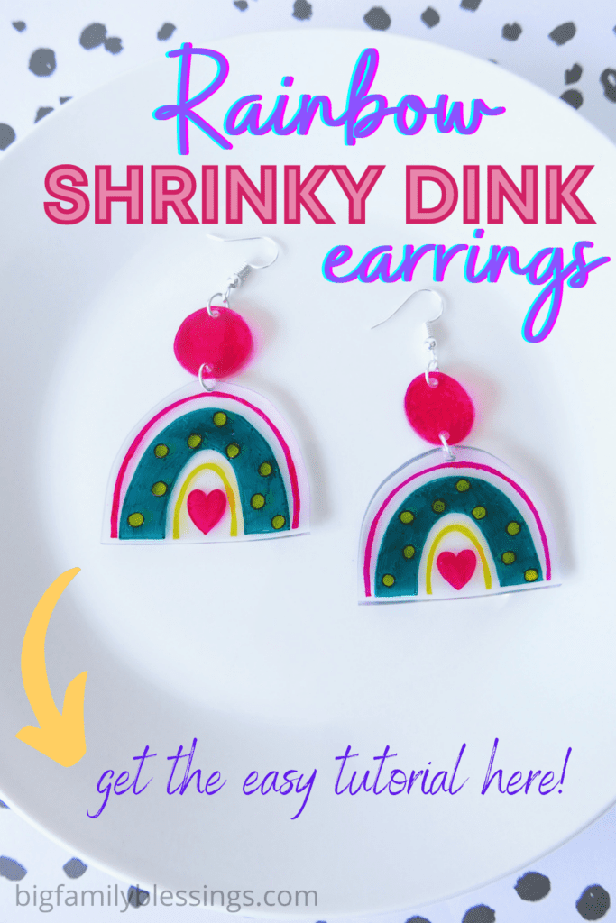 diy shrinky dink earring tutorial
