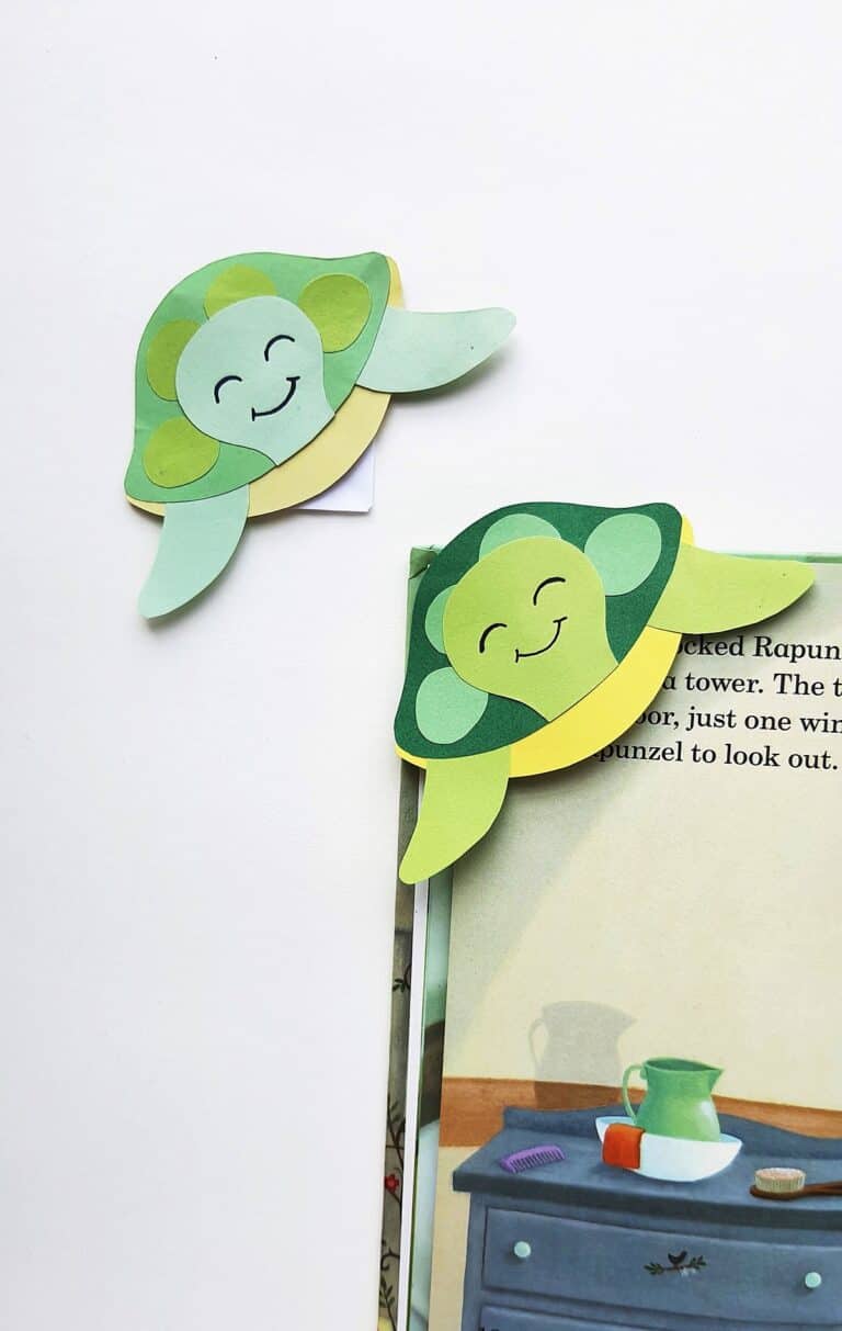 diy turtle bookmark craft