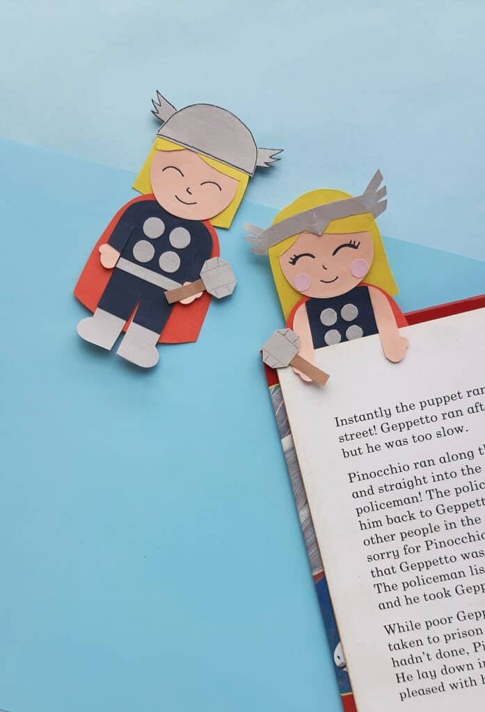 Thor: Love and Thunder craft bookmarks