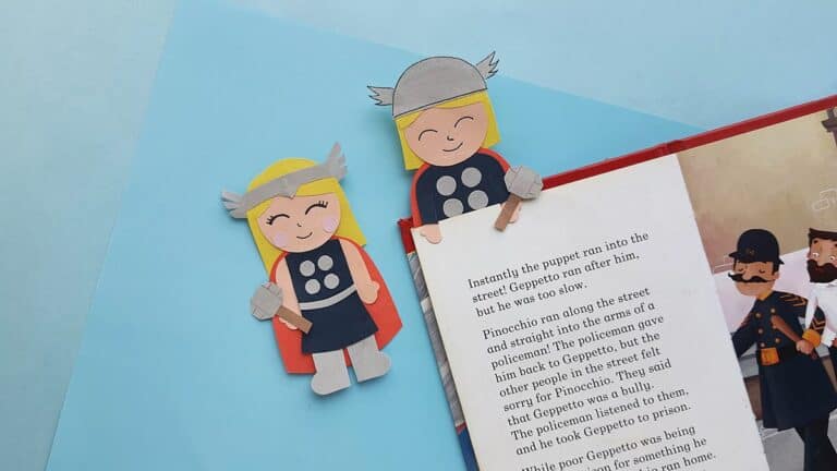Thor Bookmark Craft - Big Family Blessings