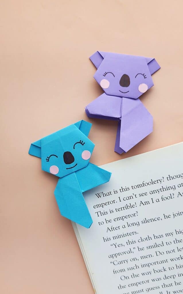 Origami Koala Bookmark - Big Family Blessings
