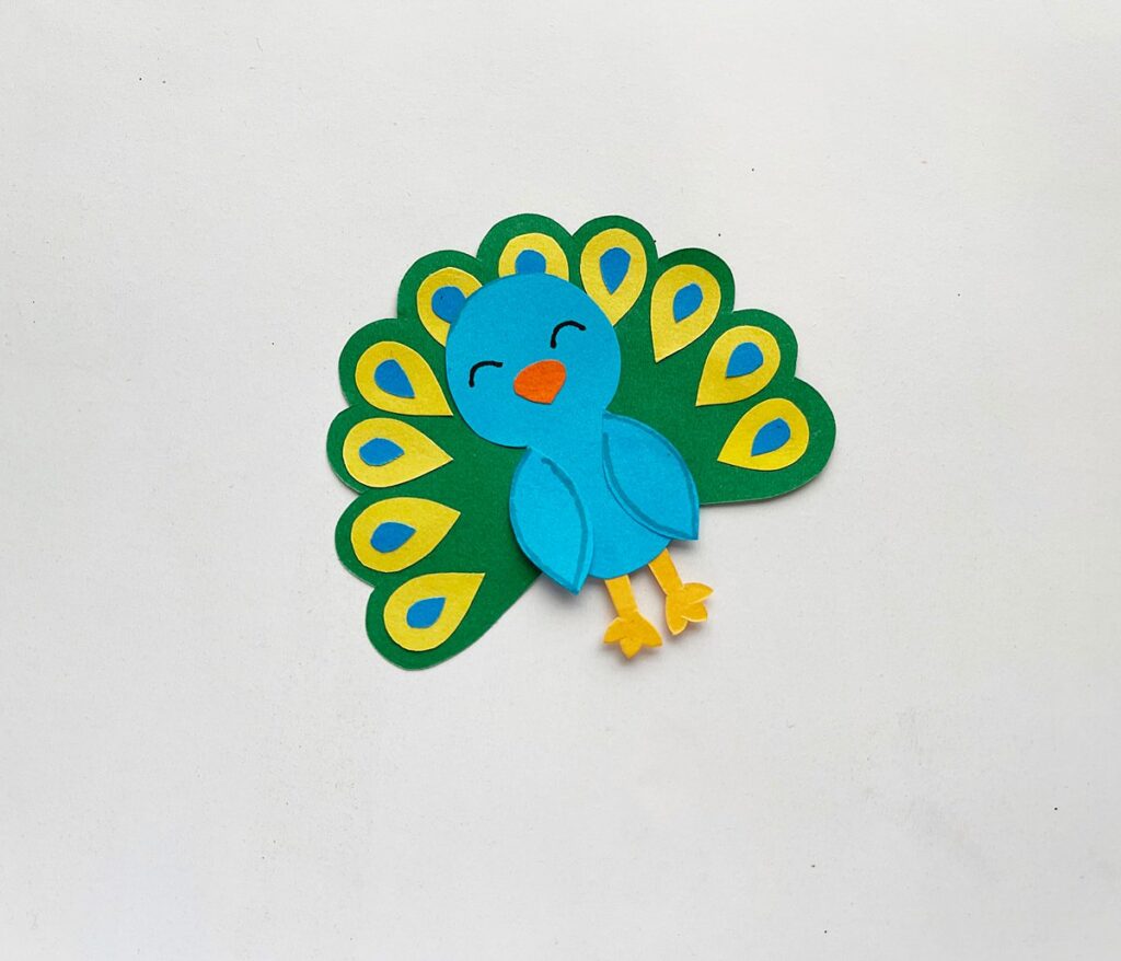 peacock bookmark