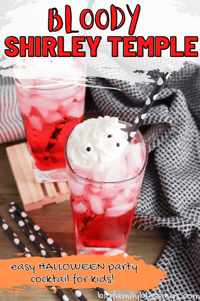 bloody shirley temple halloween mocktail