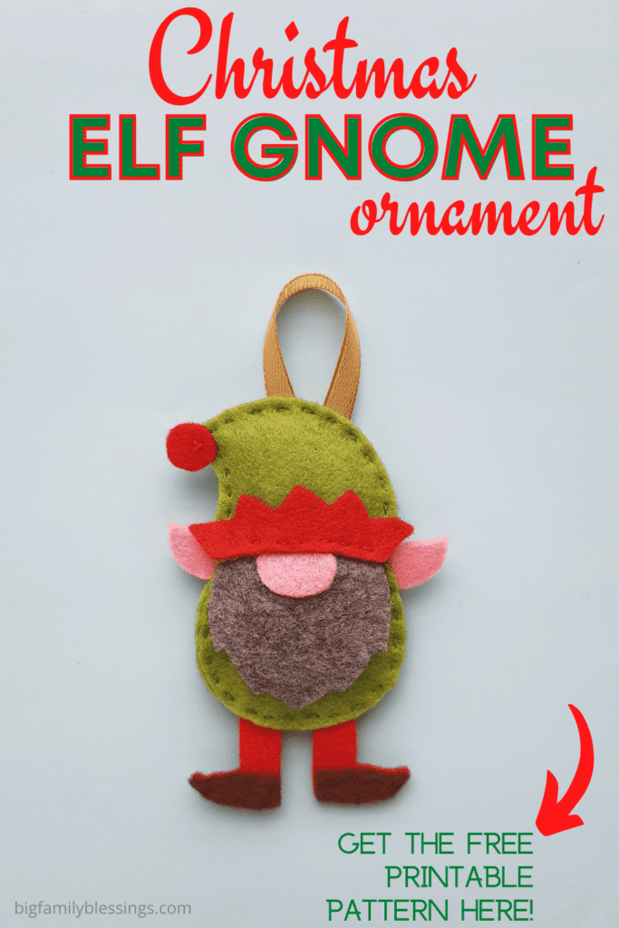 elf gnome christmas ornament