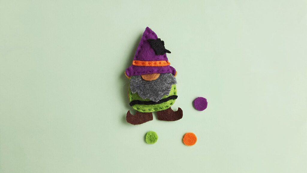 halloween witch gnome craft
