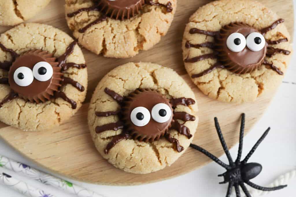 spider halloween cookies
