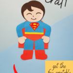 superman paper craft for kids