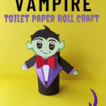 toilet paper roll vampire halloween craft