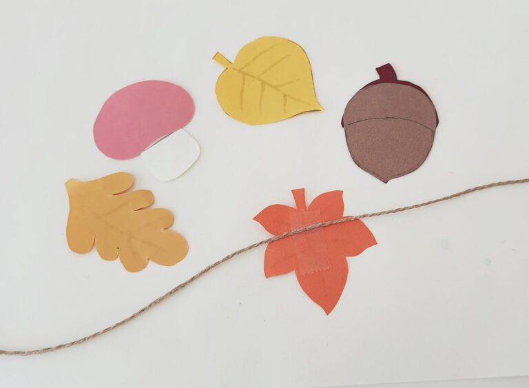DIY Fall Paper Garland - Big Family Blessings