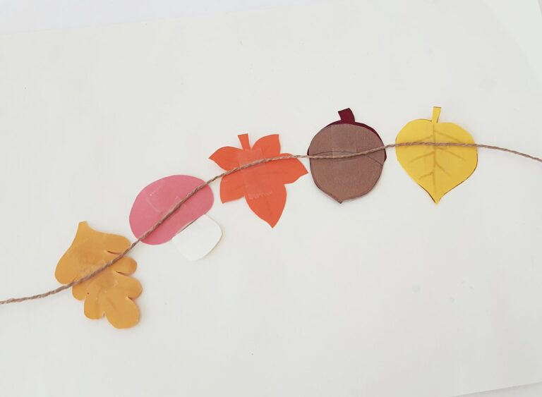 DIY Fall Paper Garland - Big Family Blessings