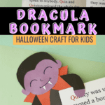 dracula craft halloween bookmark