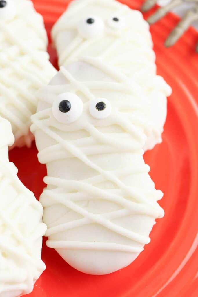 how to make a no bake mummy cookies