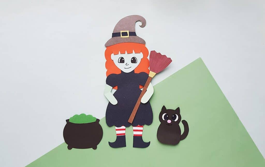 paper witch craft for halloween
