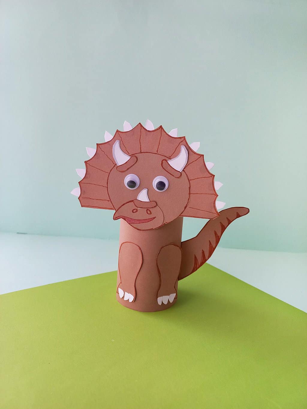 Toilet Paper Roll Triceratops Craft