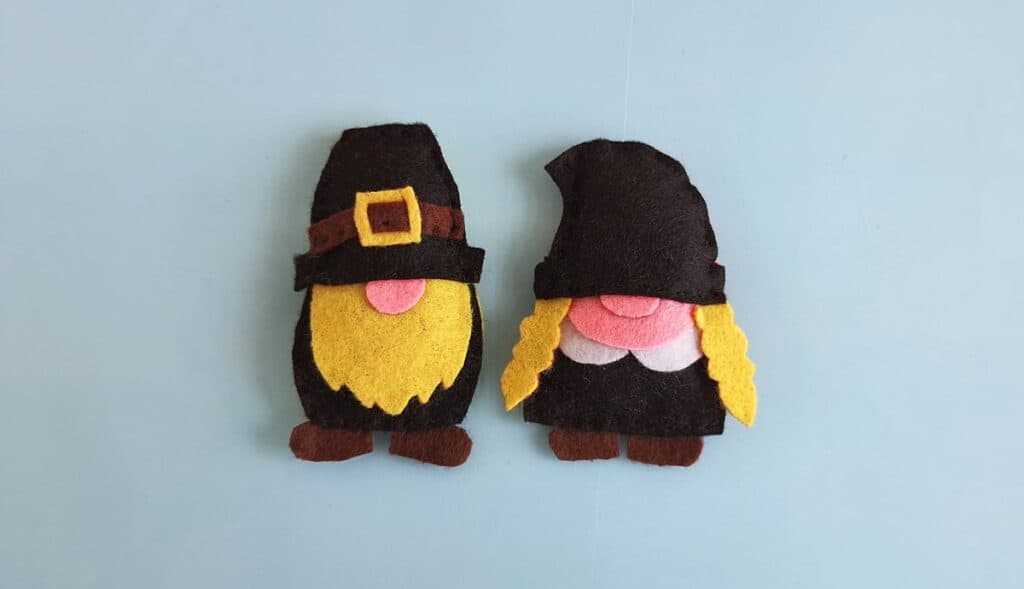 Pilgrim Boy and Girl Gnomes