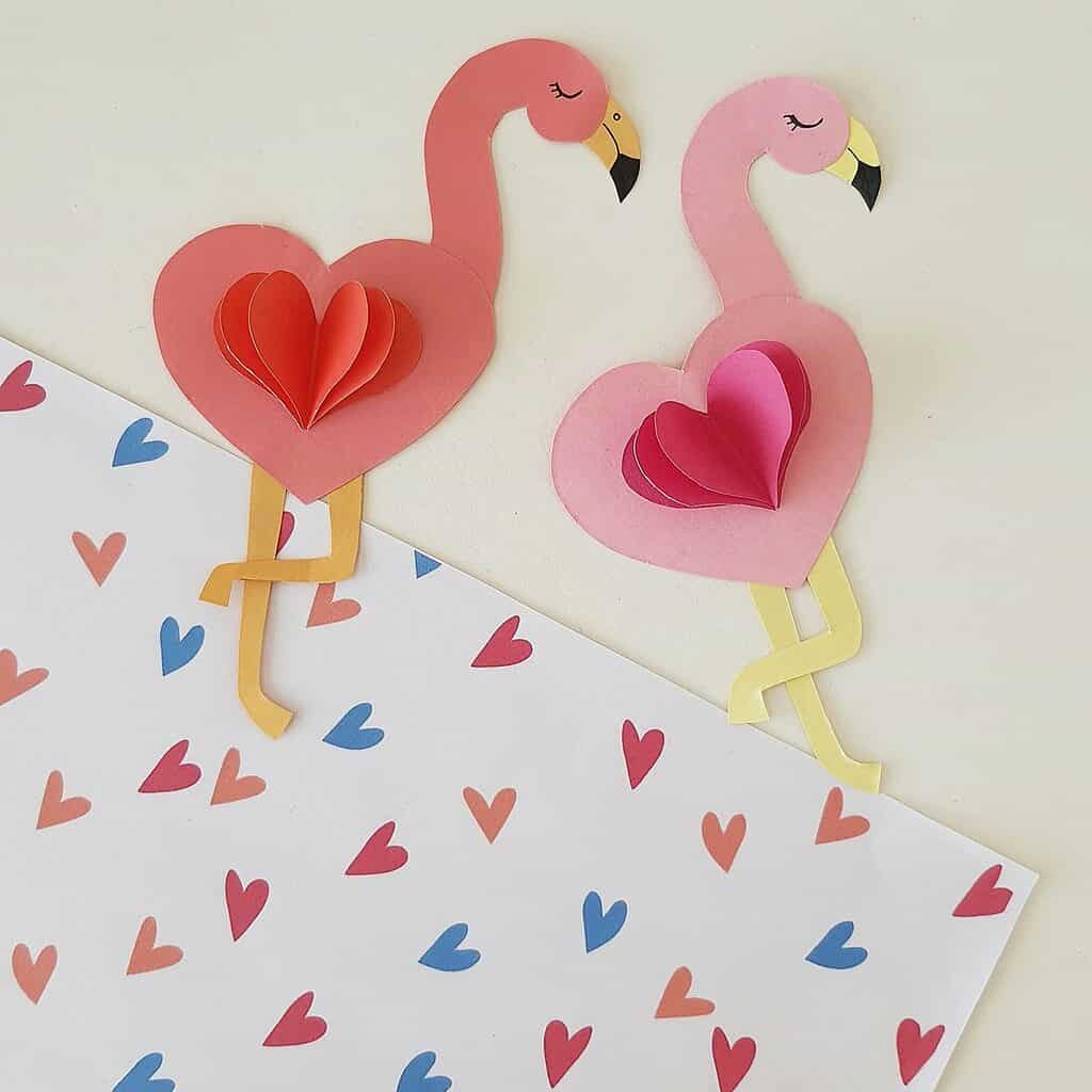 Flamingo Valentine Craft