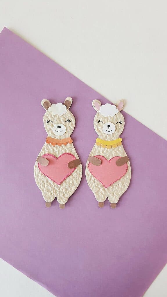 Llama Valentine Craft