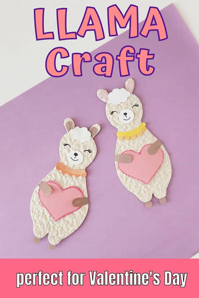 llama craft for valentines day