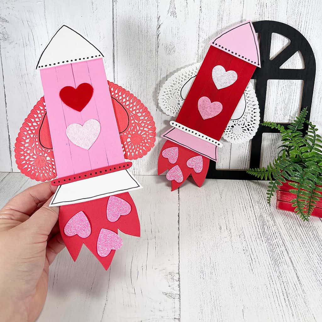Valentine Rocket – Valentine Craft for Kids