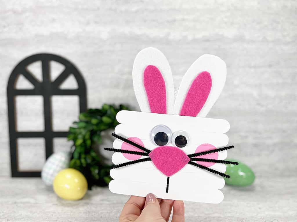 Cutest Ever Craft Stick Bunny Craft