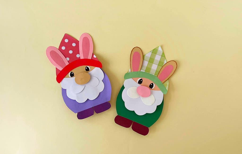 bunny easter gnome puppet