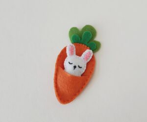 Felt Bunny and Carrot Craft - Big Family Blessings