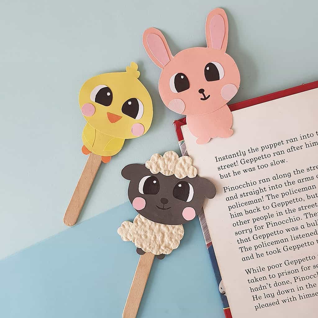 Cutest Ever Spring Animals Bookmark Craft