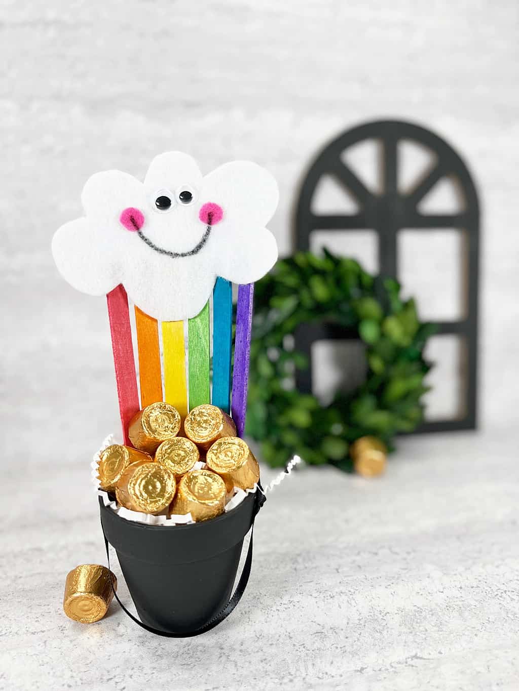 pot of gold and rainbow craft