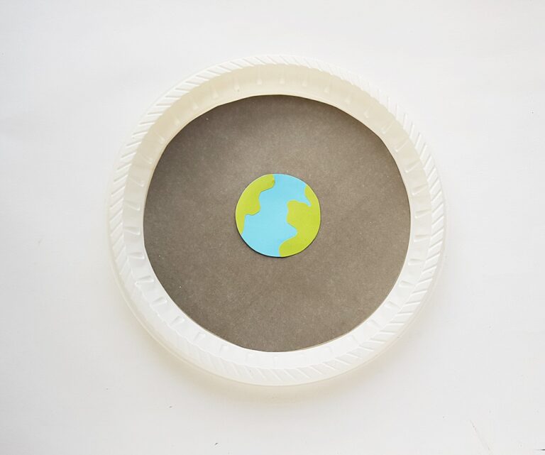 Paper Plate Moon Phases Craft with Free Printable Template - Big Family ...