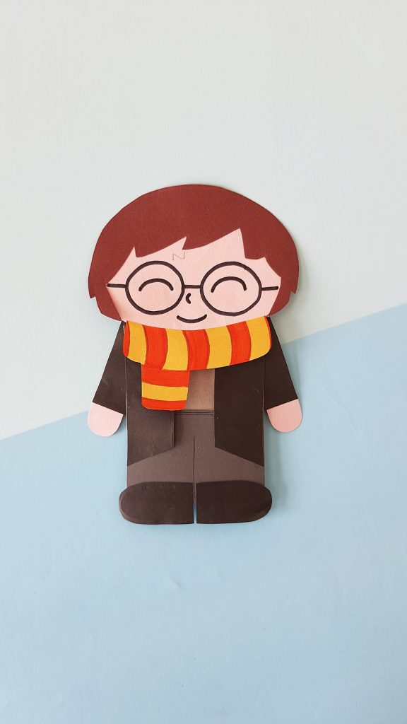 how to make a harry potter paper bag puppet