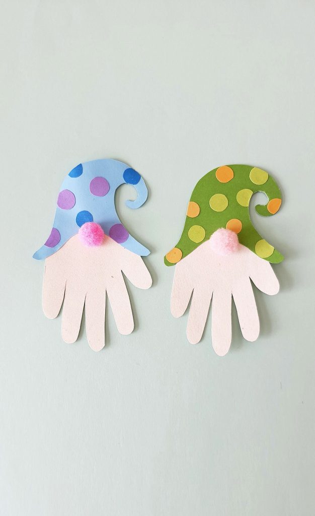 how to make handprint gnomes