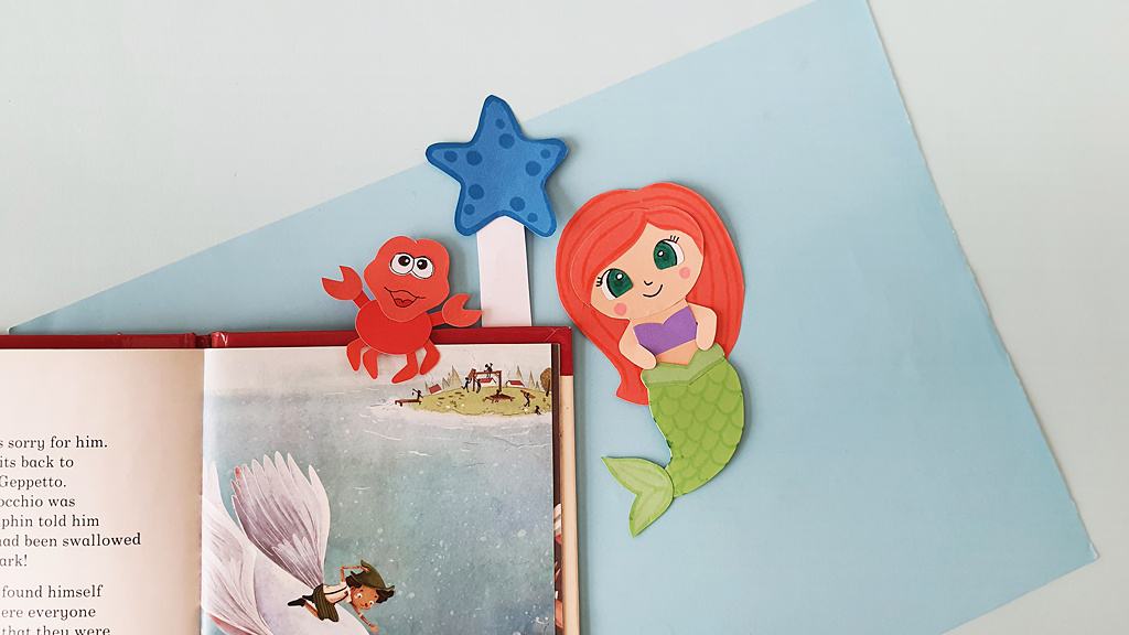 little mermaid bookmarks