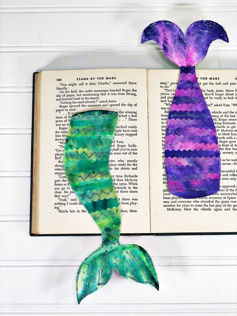 make a mermaid bookmark
