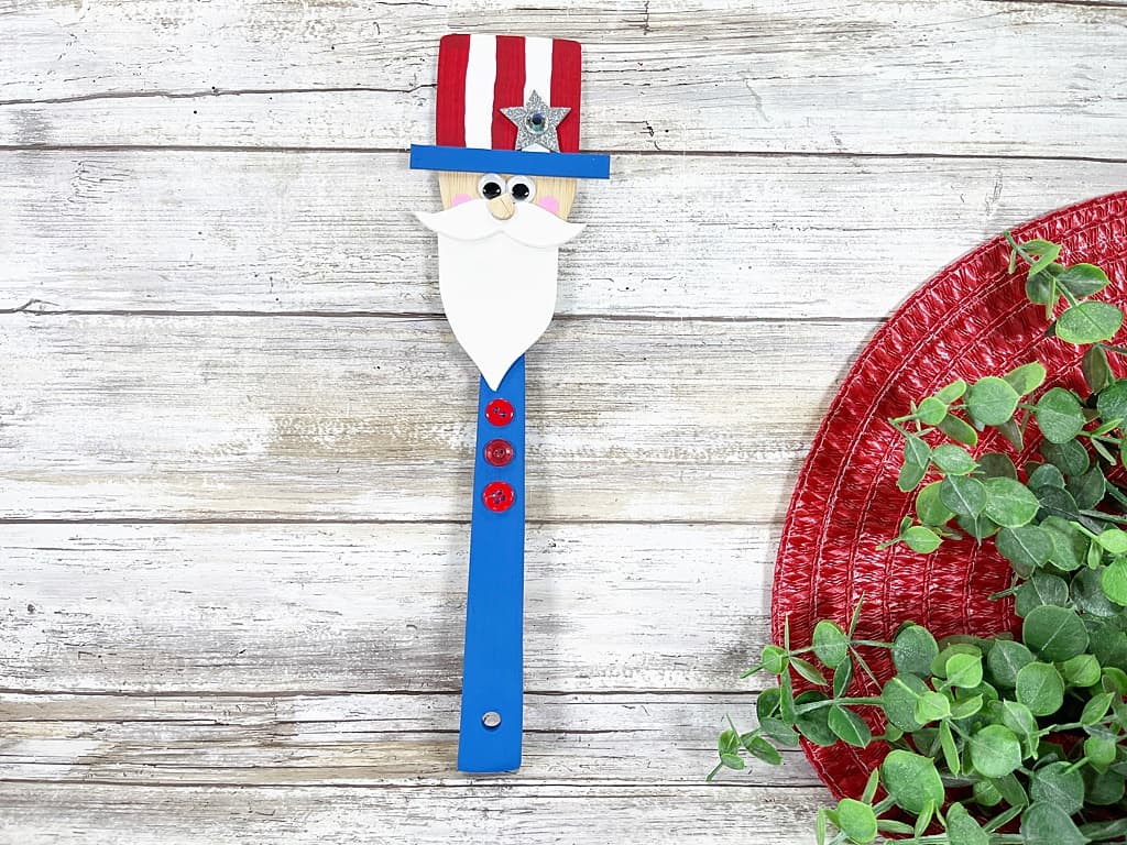 wooden spoon uncle same craft