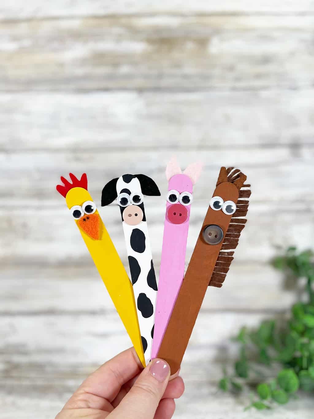 Popsicle Stick Farm Animal Craft