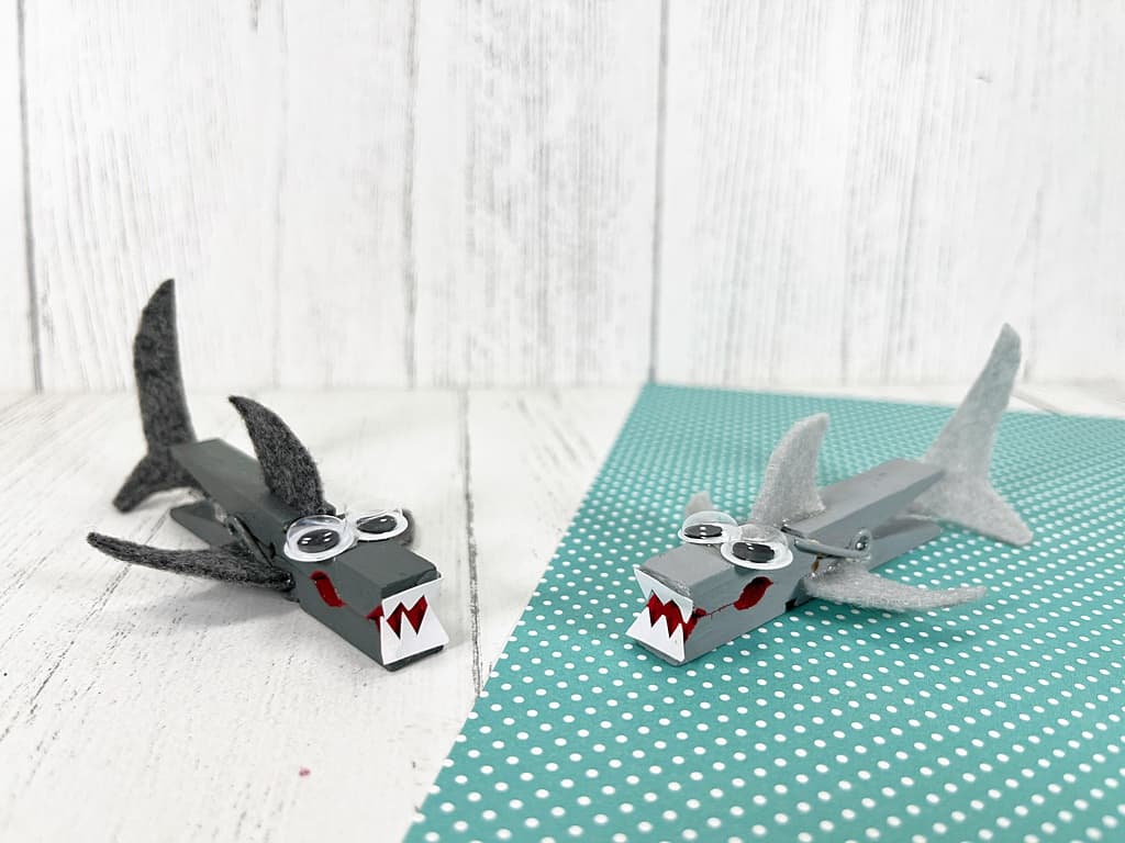 Clothespin Shark Craft