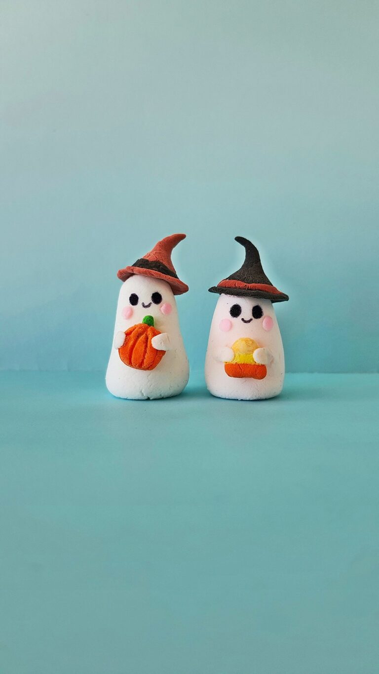 Clay Ghost Craft for Halloween