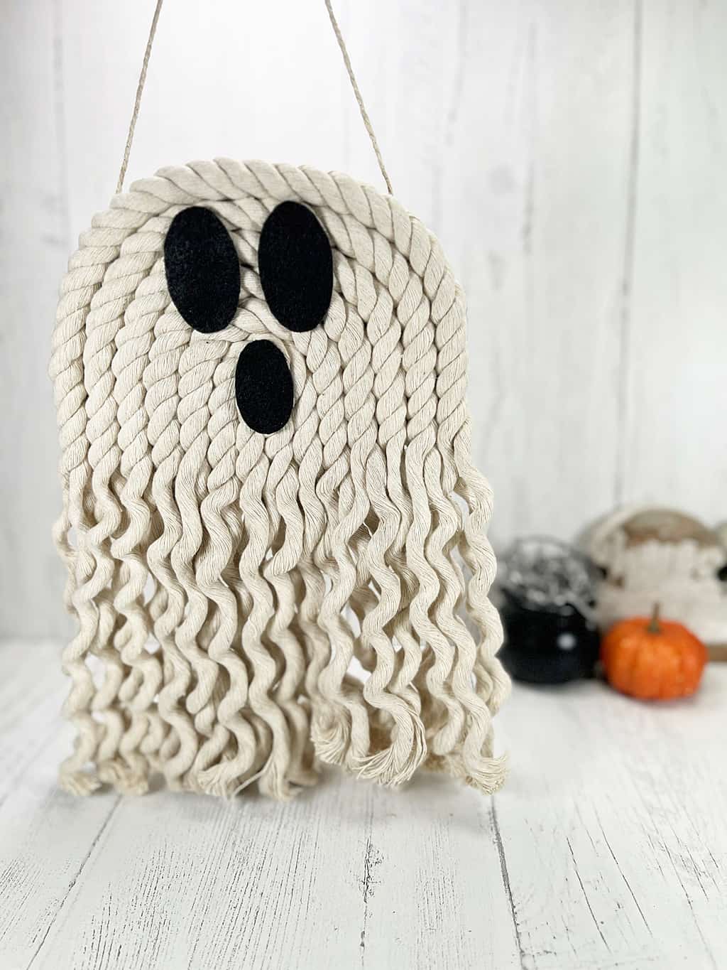 DIY Rope Ghost for Halloween